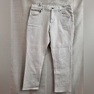 Brooks Brothers Red Fleece Denim Men's Tan Cream Jeans Size 36‎ W 30 L Pockets
